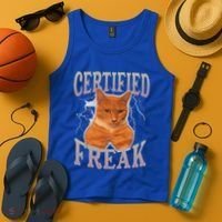 Cat Meme Certified Freak Tank Top thumb 4