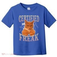 Cat Meme Certified Freak Toddler T-Shirt thumb 0
