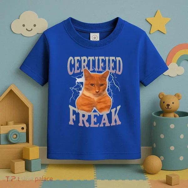 Cat Meme Certified Freak Toddler T-Shirt