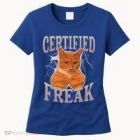 Cat Meme Certified Freak Women's T-Shirt thumb 0