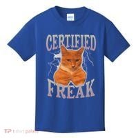 Cat Meme Certified Freak Kids T-Shirt thumb 0