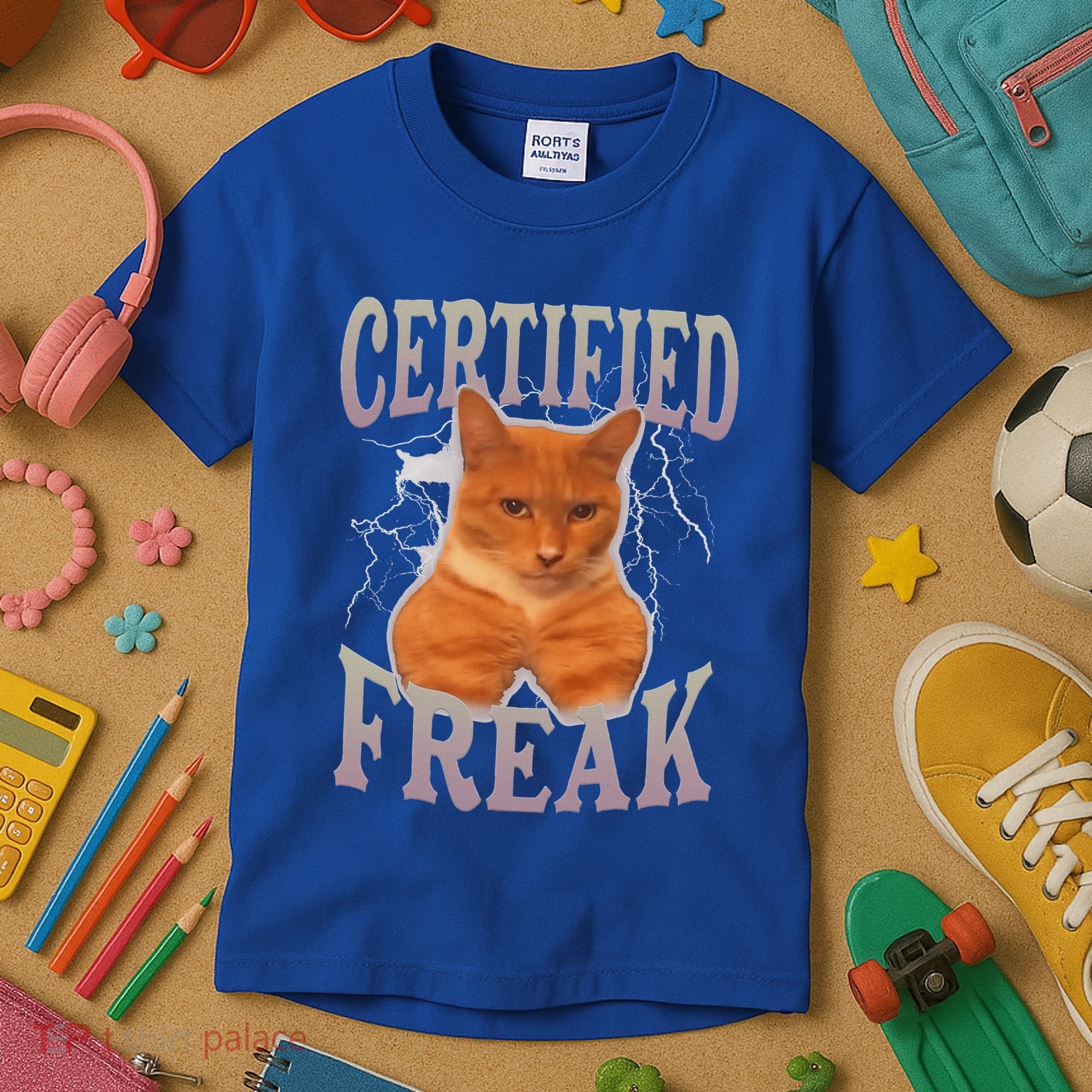 Cat Meme Certified Freak Kids T-Shirt