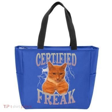 Cat Meme Certified Freak Tote Bag