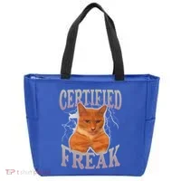 Cat Meme Certified Freak Tote Bag thumb 0