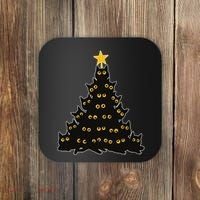 Christmas Meow Cute Cat Coaster thumb 0