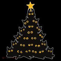 Christmas Meow Cute Cat Toddler Hoodie thumb 2