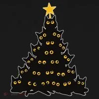 Christmas Meow Cute Cat Toddler Hoodie thumb 2