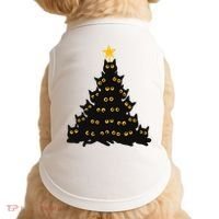 Christmas Meow Cute Cat Doggie Tank thumb 0