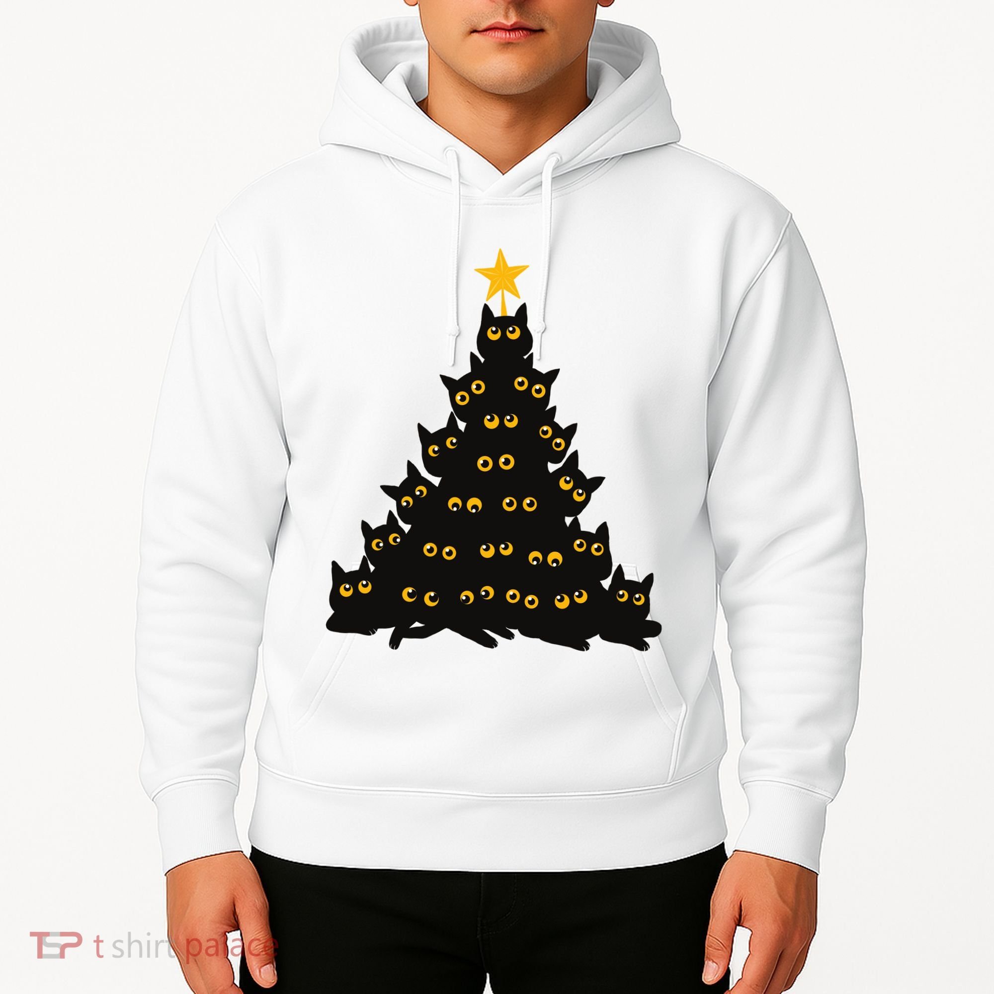 Christmas Meow Cute Cat Hoodie