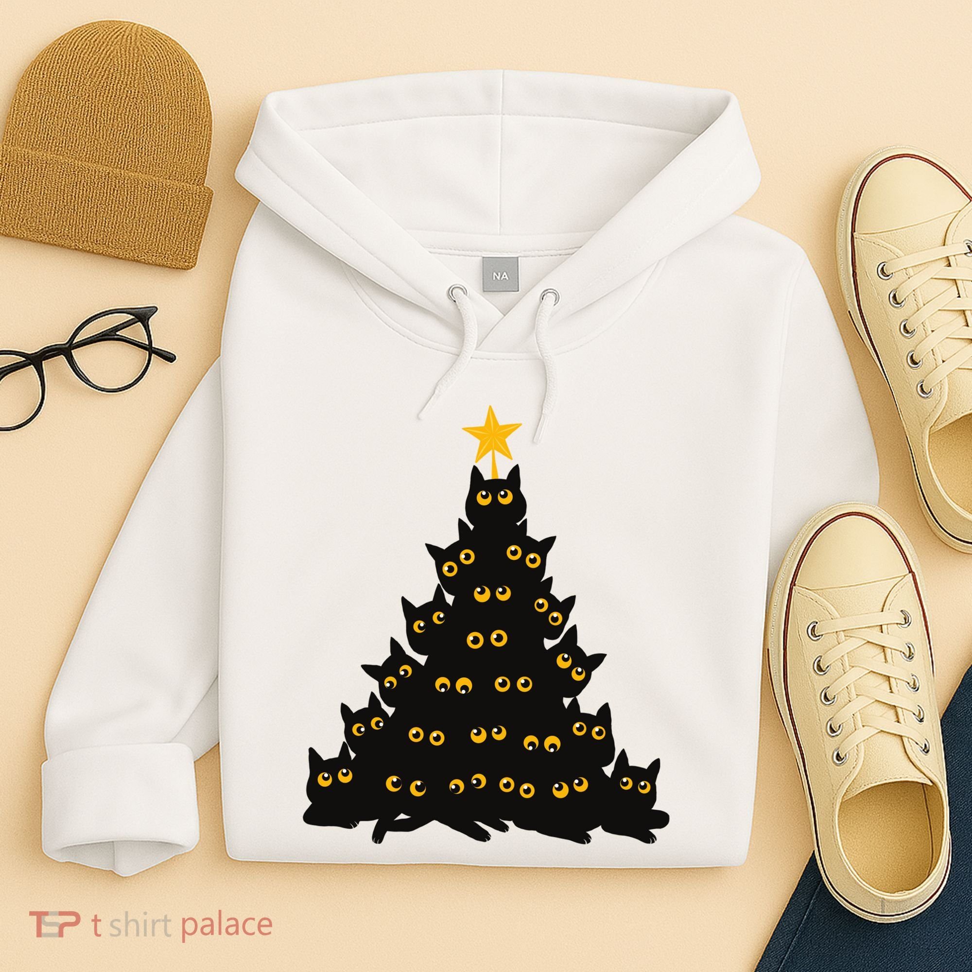 Christmas Meow Cute Cat Hoodie