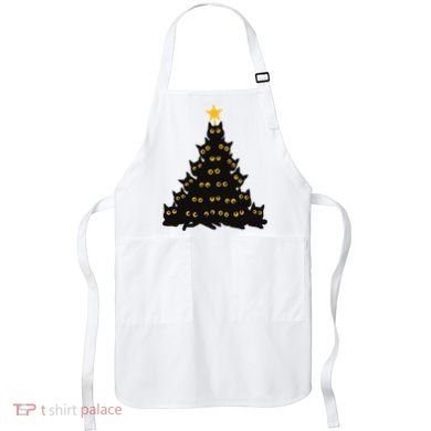 Christmas Meow Cute Cat Apron