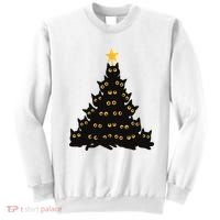 Christmas Meow Cute Cat Sweatshirt thumb 0