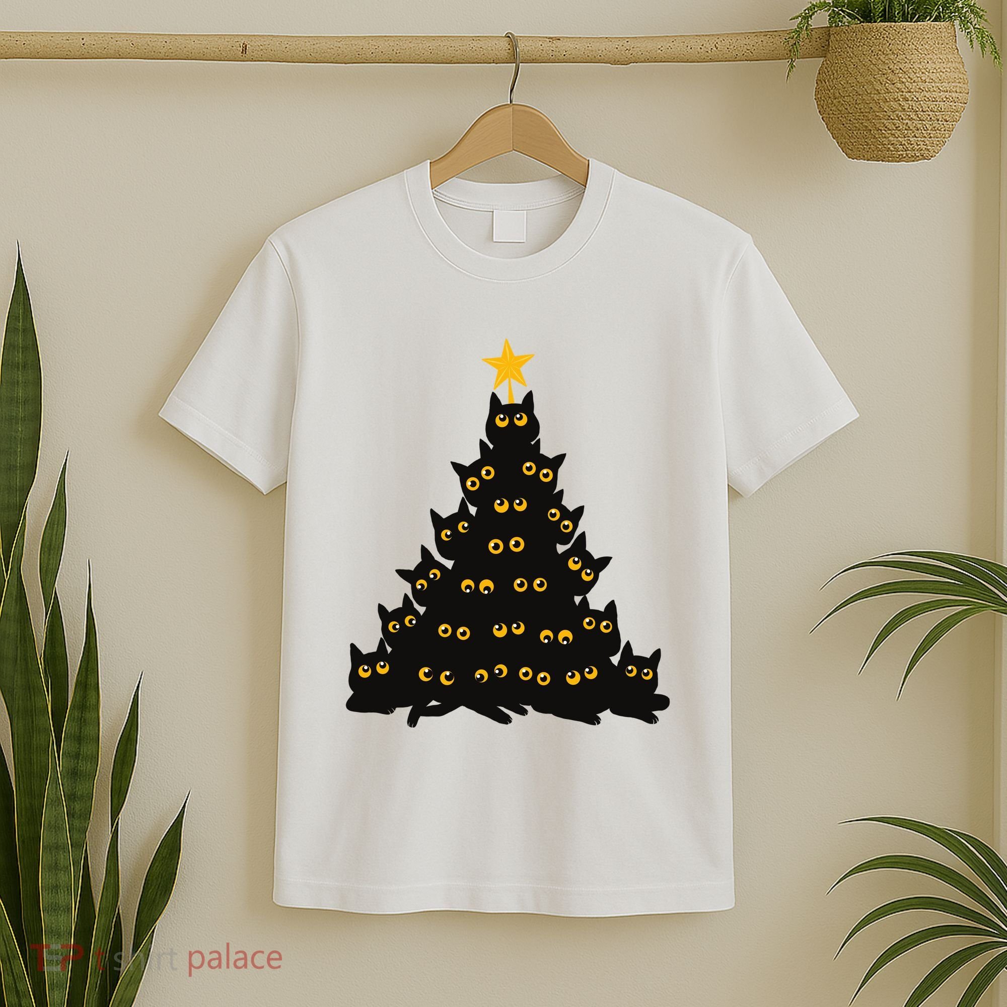 Christmas Meow Cute Cat T-Shirt