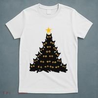 Christmas Meow Cute Cat T-Shirt thumb 5