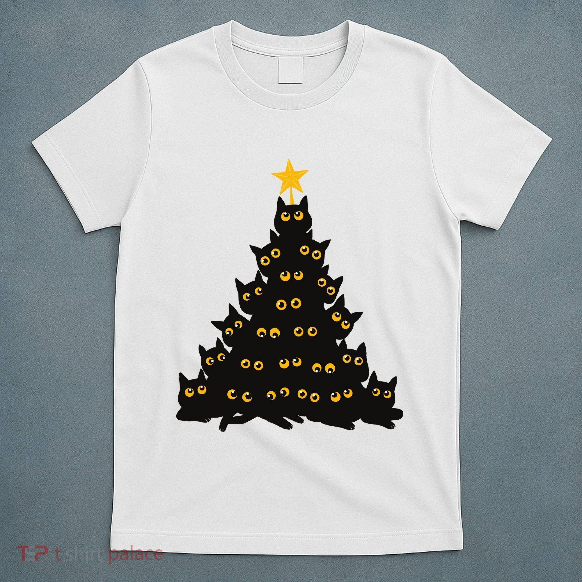 Christmas Meow Cute Cat T-Shirt