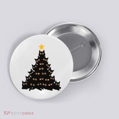 Christmas Meow Cute Cat Button