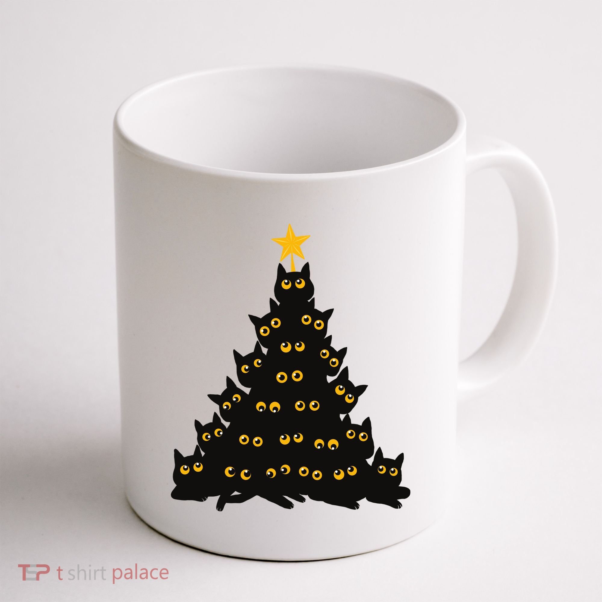 Christmas Meow Cute Cat Coffee Mug