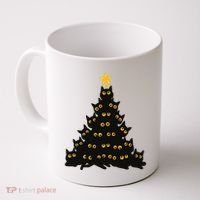 Christmas Meow Cute Cat Coffee Mug thumb 0