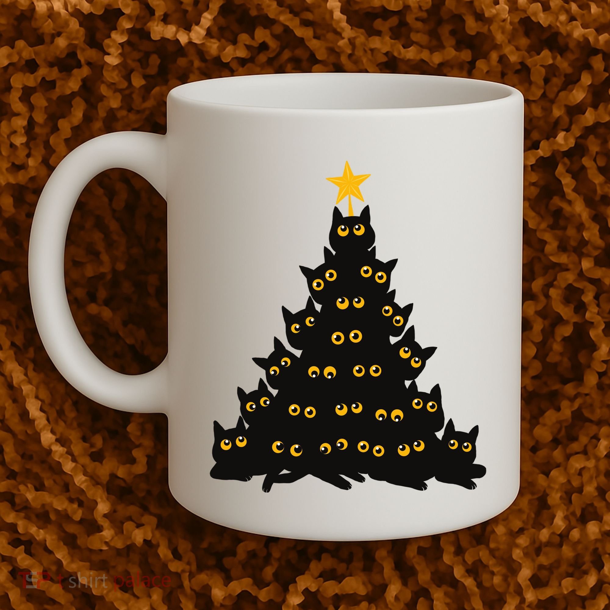 Christmas Meow Cute Cat Coffee Mug