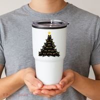Christmas Meow Cute Cat Tumbler thumb 2
