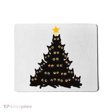 Christmas Meow Cute Cat Mousepad