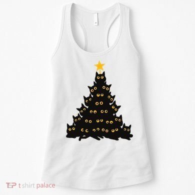 Christmas Meow Cute Cat Women's Tank Top