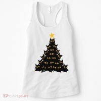 Christmas Meow Cute Cat Women's Tank Top thumb 0
