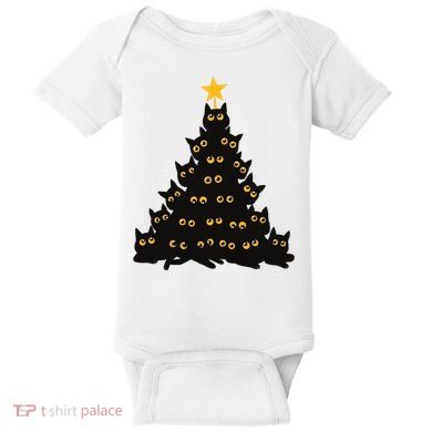 Christmas Meow Cute Cat Baby Bodysuit
