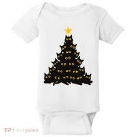 Christmas Meow Cute Cat Baby Bodysuit thumb 0