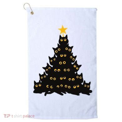 Christmas Meow Cute Cat Golf Towel