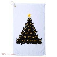 Christmas Meow Cute Cat Golf Towel thumb 0