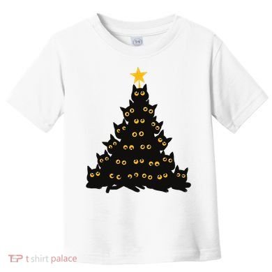 Christmas Meow Cute Cat Toddler T-Shirt