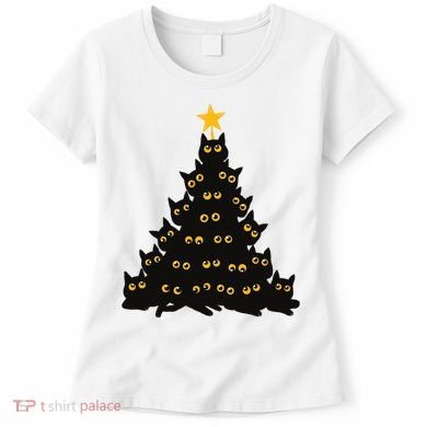 Christmas Meow Cute Cat Women's T-Shirt