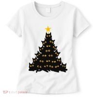 Christmas Meow Cute Cat Women's T-Shirt thumb 0