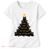 Christmas Meow Cute Cat Women's T-Shirt thumb 0