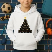 Christmas Meow Cute Cat Kids Hoodie thumb 2