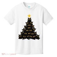 Christmas Meow Cute Cat Kids T-Shirt thumb 0