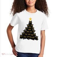 Christmas Meow Cute Cat Kids T-Shirt thumb 2