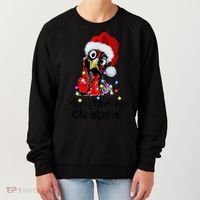 Chicken Merry Clucking Christmas Santa Funny Xmas Women's Sweatshirt thumb 0