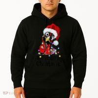 Chicken Merry Clucking Christmas Santa Funny Xmas Hoodie thumb 2