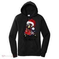 Chicken Merry Clucking Christmas Santa Funny Xmas Women's Hoodie thumb 0