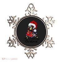 Chicken Merry Clucking Christmas Santa Funny Xmas Ornament thumb 0