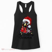 Chicken Merry Clucking Christmas Santa Funny Xmas Women's Tank Top thumb 0