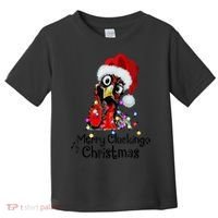 Chicken Merry Clucking Christmas Santa Funny Xmas Toddler T-Shirt thumb 0