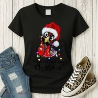 Chicken Merry Clucking Christmas Santa Funny Xmas Women's T-Shirt thumb 3