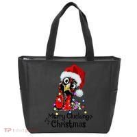 Chicken Merry Clucking Christmas Santa Funny Xmas Tote Bag thumb 0