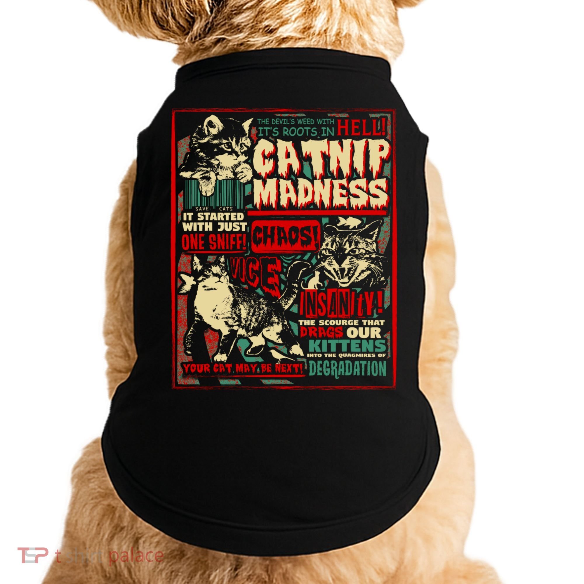Catnip Madness Cute Kitten Cat Lover Gift For Cat Owners Doggie Tank