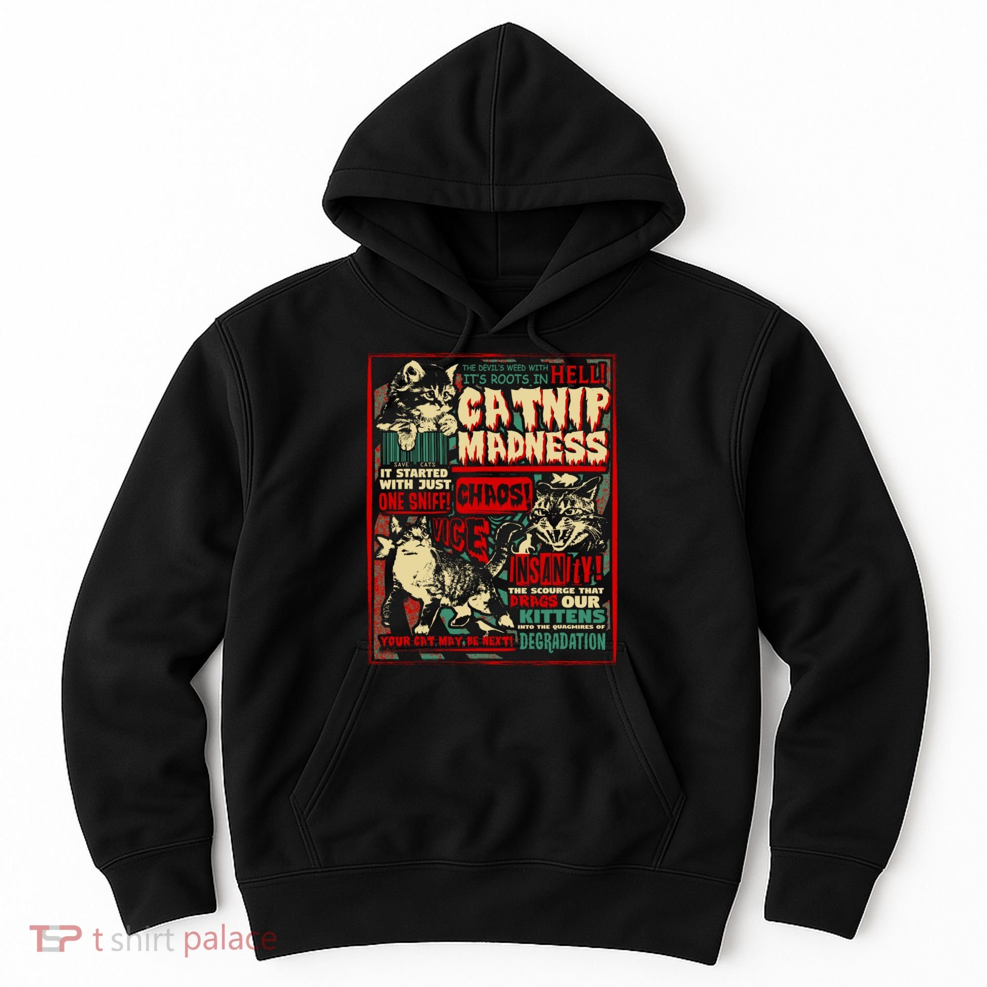 Catnip Madness Cute Kitten Cat Lover Gift For Cat Owners Hoodie