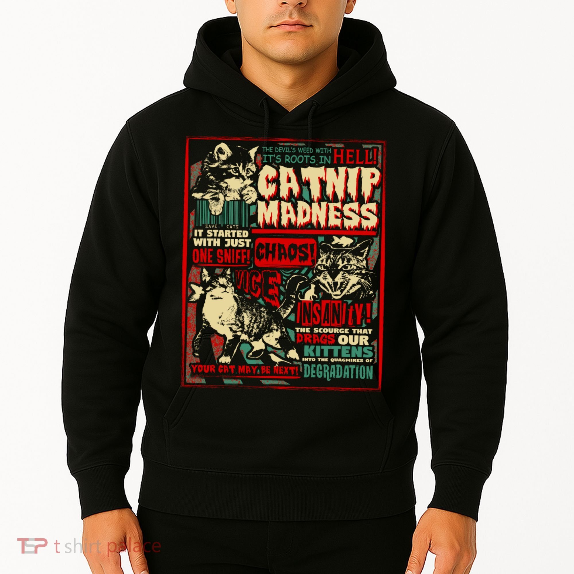 Catnip Madness Cute Kitten Cat Lover Gift For Cat Owners Hoodie