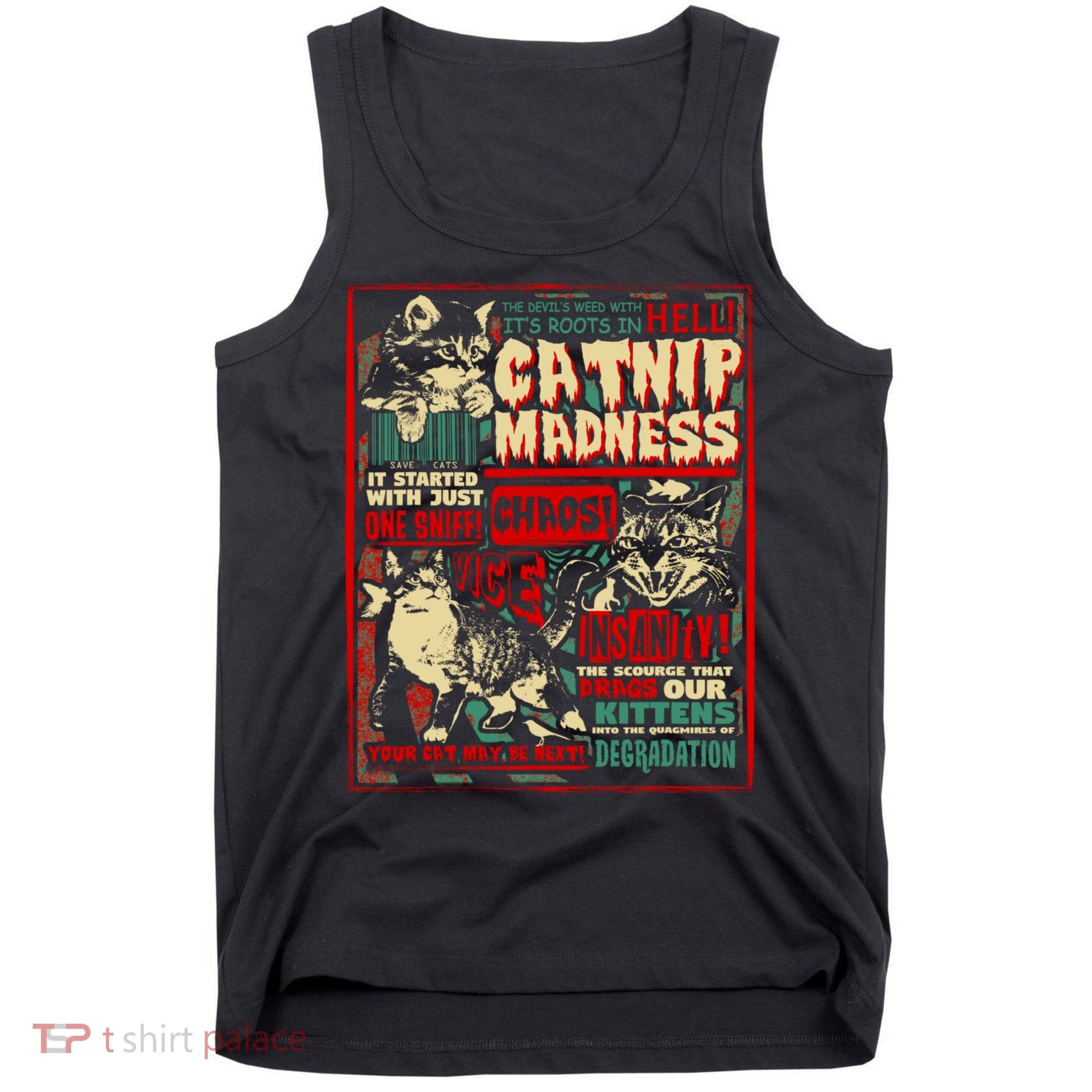 Catnip Madness Cute Kitten Cat Lover Gift For Cat Owners Tank Top